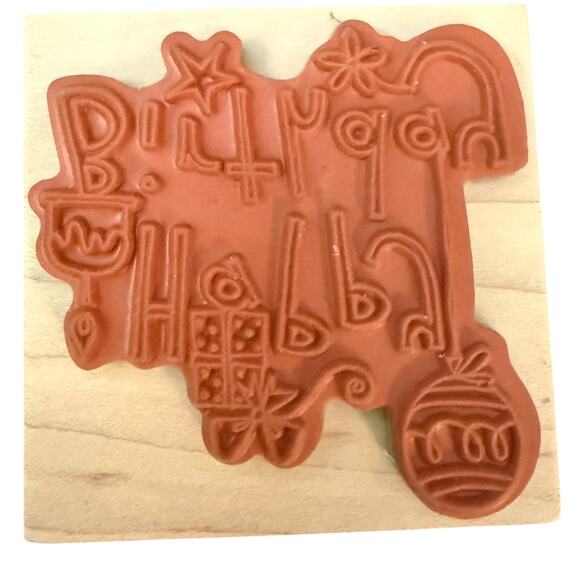Penny Black Your Day 3845H Happy Birthday Rubber Stamp NEW - Picture 3 of 3